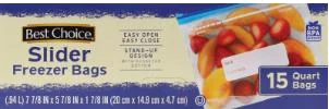 Best Choice Slider Freezer Bags